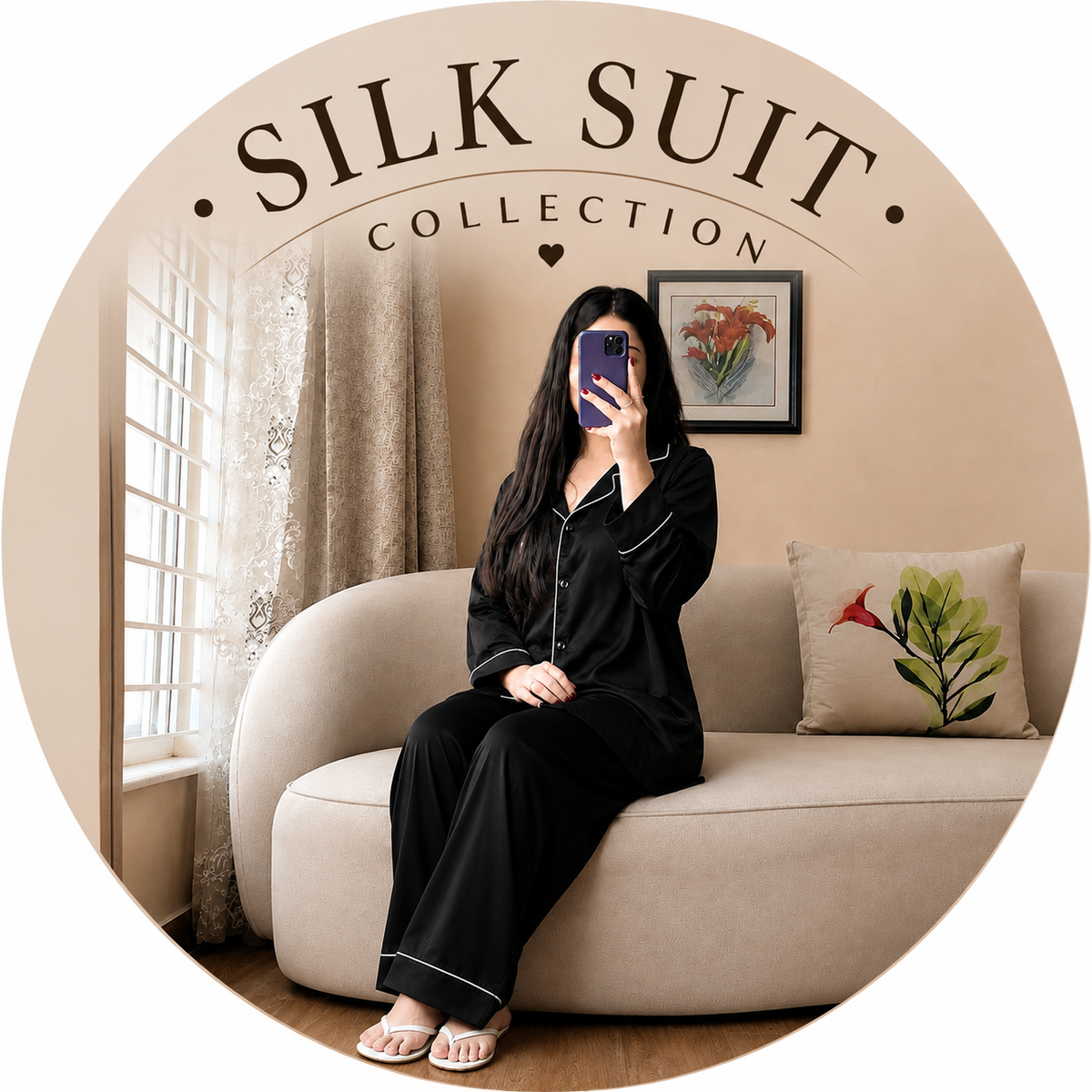 silk suit