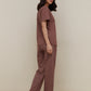 Brown Butterfly Printed Night Suit