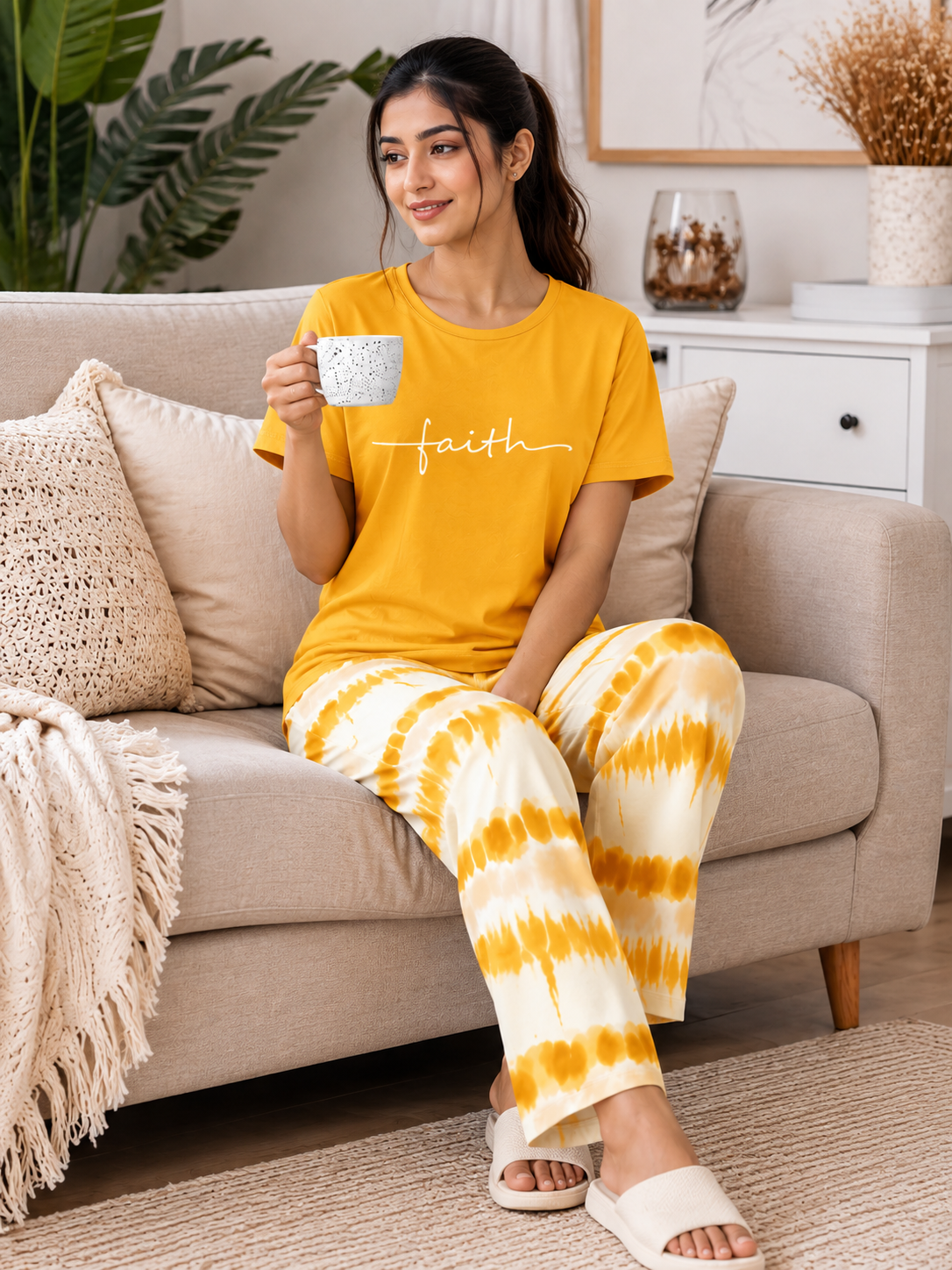 FAITH Printed Night Suite