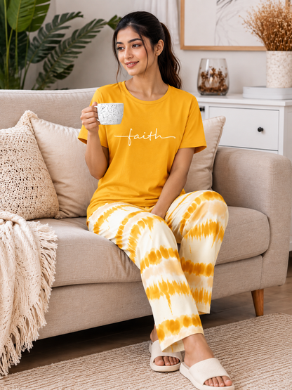 FAITH Printed Night Suite