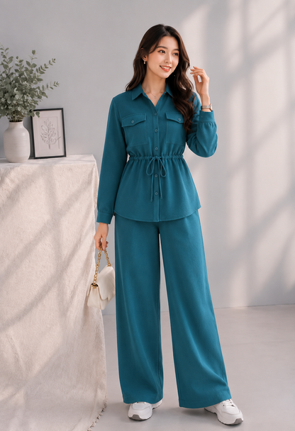 Co-rd set Teal blue