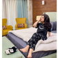 Black Smile Printed Night Suit