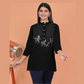 Vertical Stripe Embroidery Kurti
