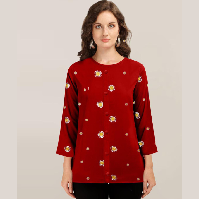 All over Embroidery top