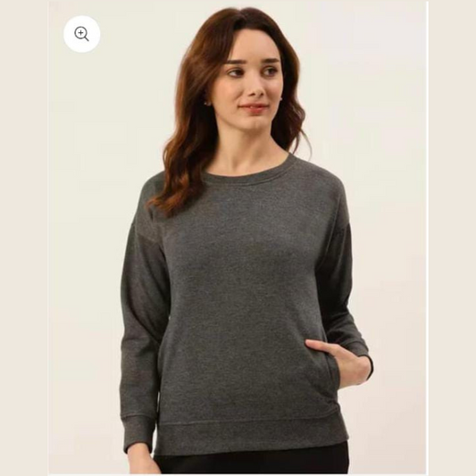 PREMIUM SWEATSHIRTS FOR WOMEN - CHARCOAL