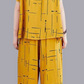 Yellow Printed Capri Night Suit