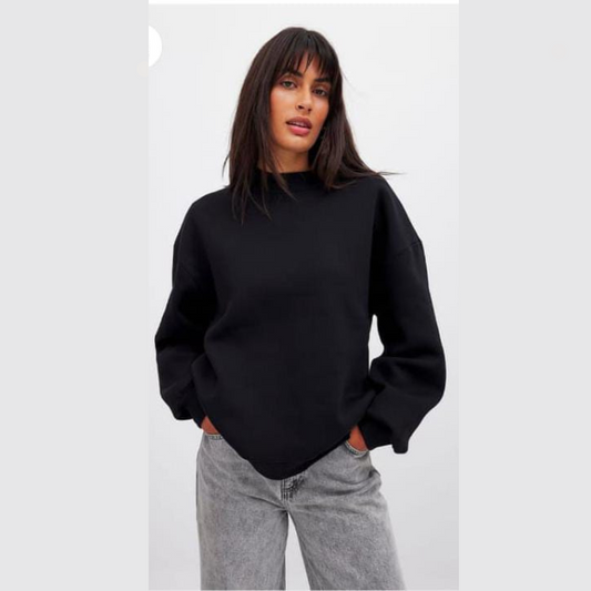 PREMIUM SWEATSHIRTS FOR WOMEN - BLACK