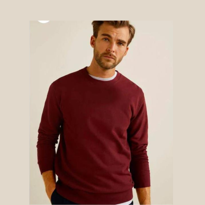 PREMIUM PLAIN SWEATSHIRTS - MAROON