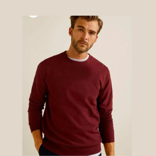 PREMIUM PLAIN SWEATSHIRTS - MAROON