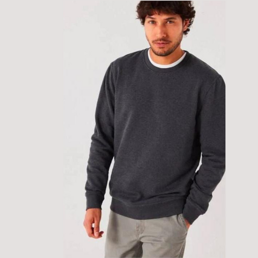 PREMIUM PLAIN SWEATSHIRTS - CHARCOAL