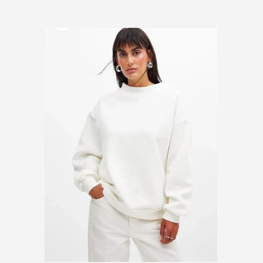 PREMIUM SWEATSHIRTS FOR WOMEN - WHITE