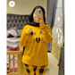 Yellow Mickey Mouse Printed Night Suit