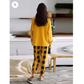 Yellow Mickey Mouse Printed Night Suit