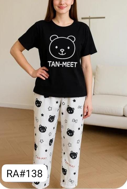 Panda print Night Suit