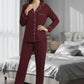 Mehroon Brocia Velvet Suit