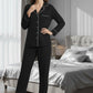 Black Brocia Velvet Suit
