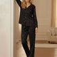 Glitter Heart Print Black (Dilber khush) Set