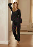 Glitter Heart Print Black (Dilber khush) Set