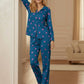 Glitter Heart Print Zinc(Dilber khush) Set